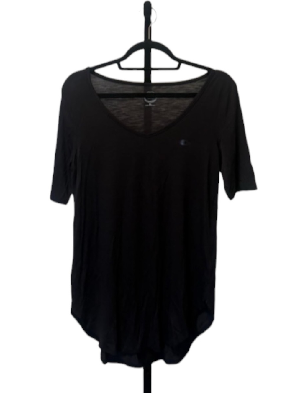 Maurices Black V-Neck Short Sleeve Tee